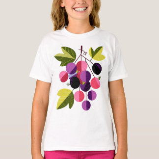 Grapes Cluster – Fun Fruit Illustration for Kids T-Shirt
