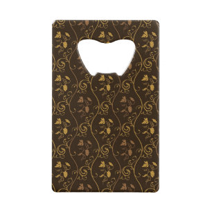 Grapes décor credit card bottle opener