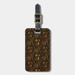 Grapes décor luggage tag
