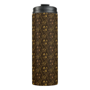 Grapes décor thermal tumbler
