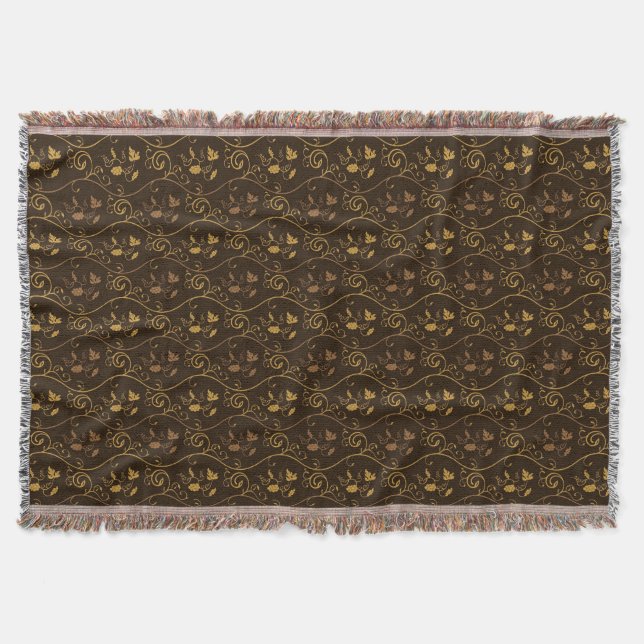 Grapes décor throw blanket (Front)