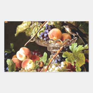 Grapes Fruit Bird Still Life painting Sticker