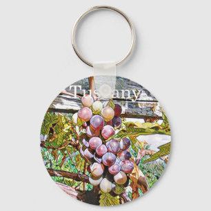 Grapes.Fruit vitrage.Tuscany. Keychain