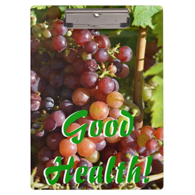 Grapes Good Health Clipboard (Front)