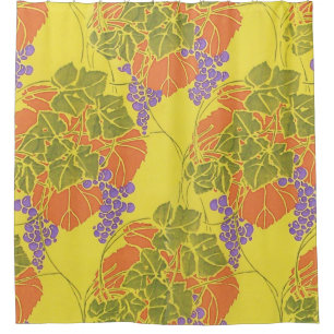 GRAPES,GRAPE VINES,ORANGE YELLOW GREEN PURPLE
