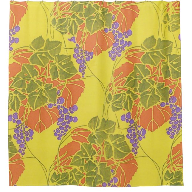 GRAPES,GRAPE VINES,ORANGE YELLOW GREEN PURPLE (Front)