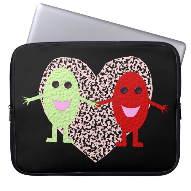 Grapes in Love Laptop Bag (Front)