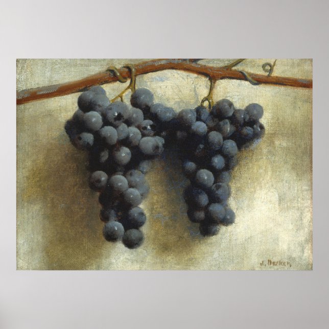 Grapes - Joseph Decker Fine Art Poster (Front)