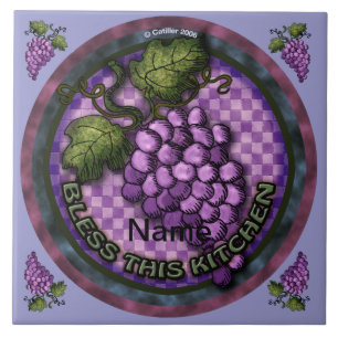 Grapes Kitchen Tile