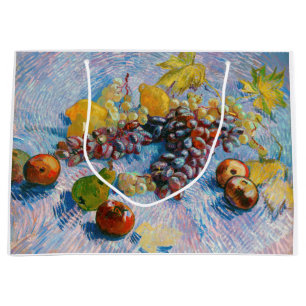 Grapes, Lemons, Pears, and Apples, Van Gogh Large Gift Bag