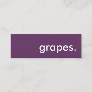 grapes. mini business card