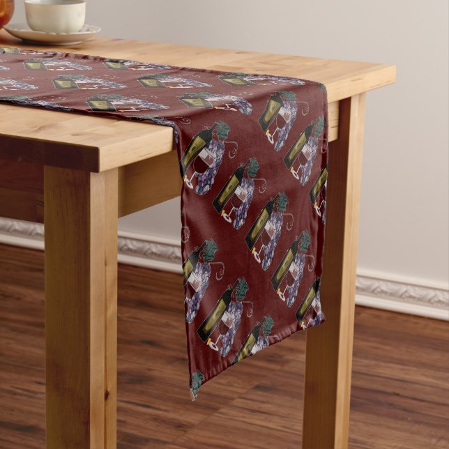 Grapes n Wine Medium Table Runner (In Situ)