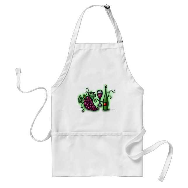 Grapes n Wine Standard Apron (Front)