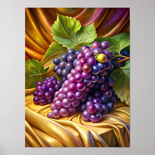 "Grapes of Elegance." Poster (Front)