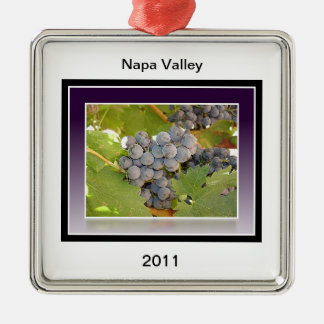 Grapes of Napa Metal Ornament