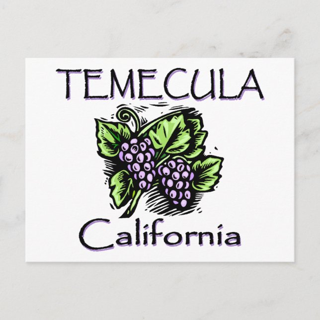 Grapes of Temecula Postcard (Front)