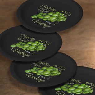 Grapes Paper Plate