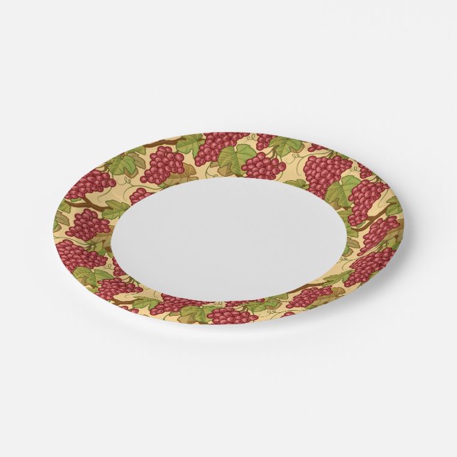 Grapes Paper Plate (Angled)