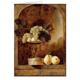 Grapes,Peaches,Quinces in a Niche by Frans Snyders