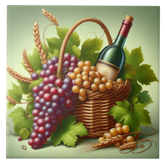 Grapes Print Tile (Front)