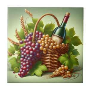 Grapes Print Tile