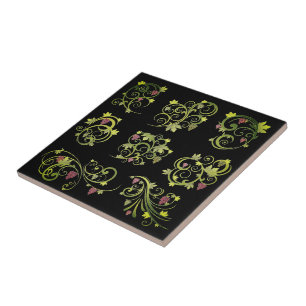 Grapes Print Tile