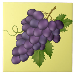 Grapes Print Tile