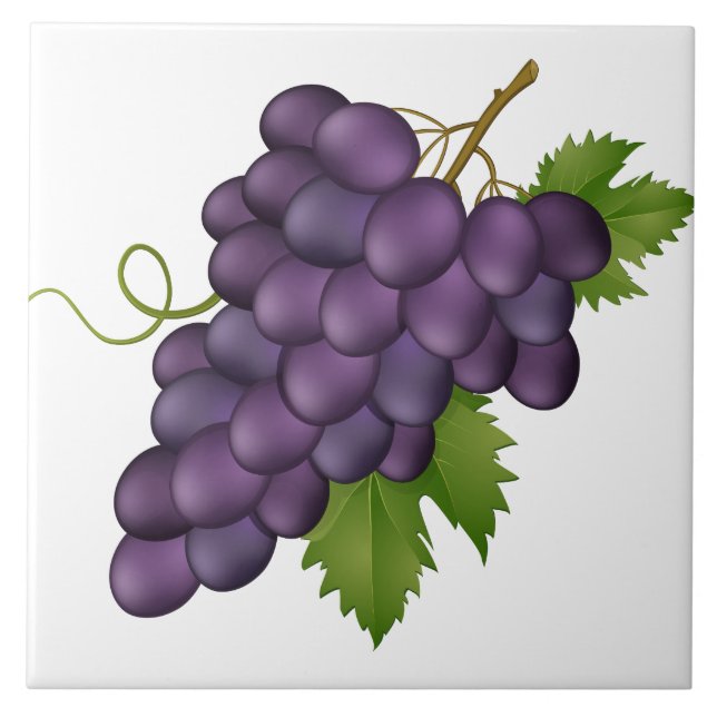 Grapes Print Tile (Front)