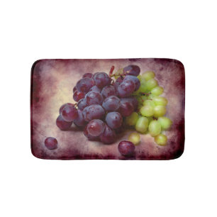 Grapes Red And Green Bath Mat