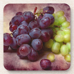 Grapes Red And Green Coaster