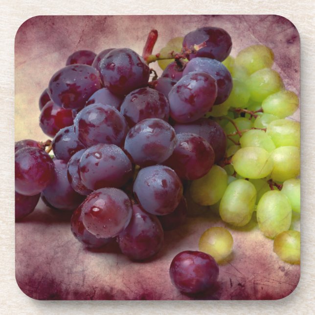 Grapes Red And Green Coaster (Front)