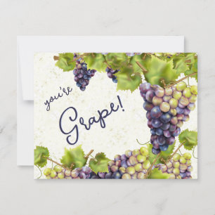 Grapes Thank You Card