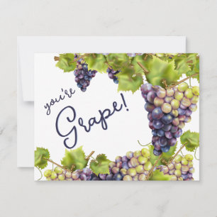 Grapes Thank You Card