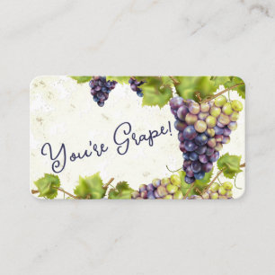 Grapes Thank You Enclosure Card