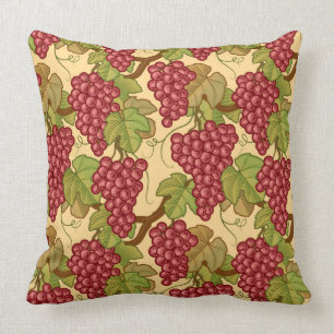 Grapes Throw Pillow