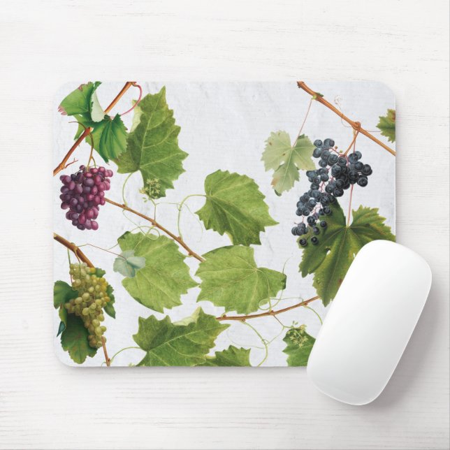 Grapes Vineyard Mediterranean Greek Island Mouse Pad (With Mouse)