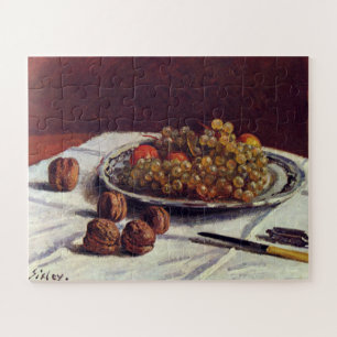 Grapes & Walnuts on a Table Sisley Impressionist Jigsaw Puzzle