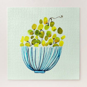 grapes watercolor art fruit jigsaw puzzle