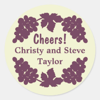 Grapes Wine Label Stickers