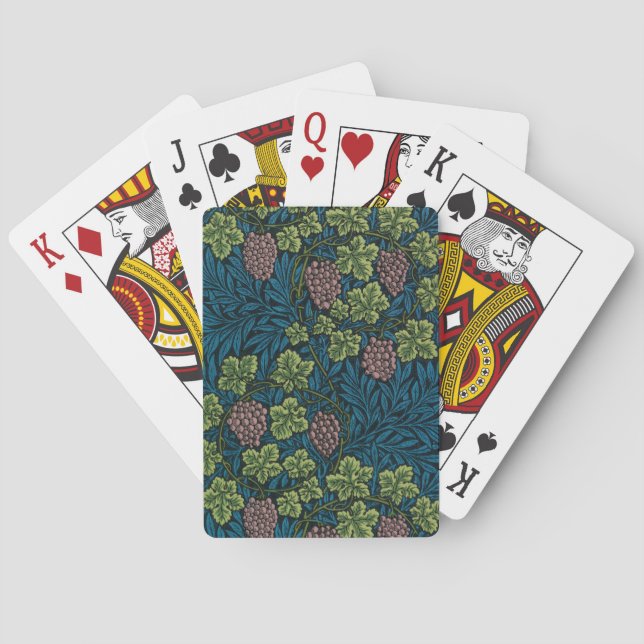 Grapevine (by William Morris) Playing Cards (Back)