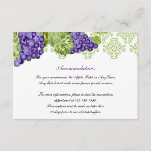 Grapevine Garden Wedding Insert