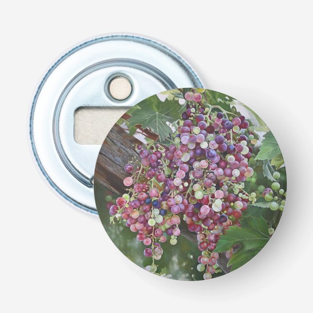 Grapevine Glory — Hyperrealistic Vineyard Art for  Bottle Opener (Front)