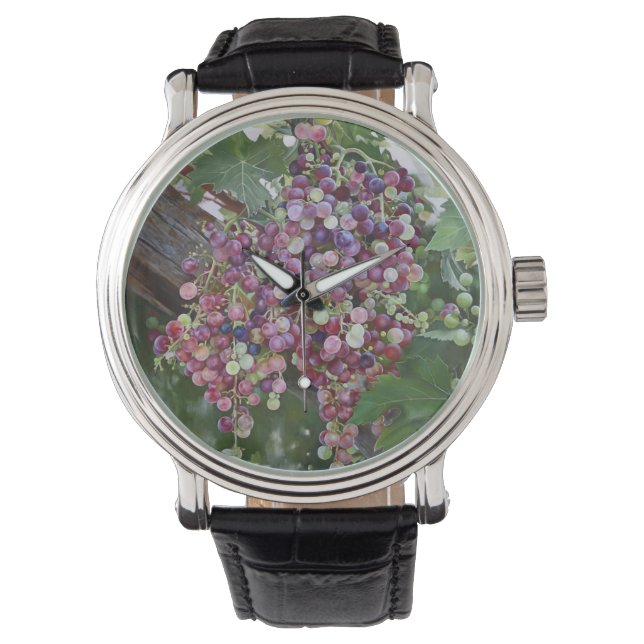 Grapevine Glory — Hyperrealistic Vineyard Art for  Watch (Front)