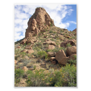 Grapevine Hills rock tower, Texas Photo Print