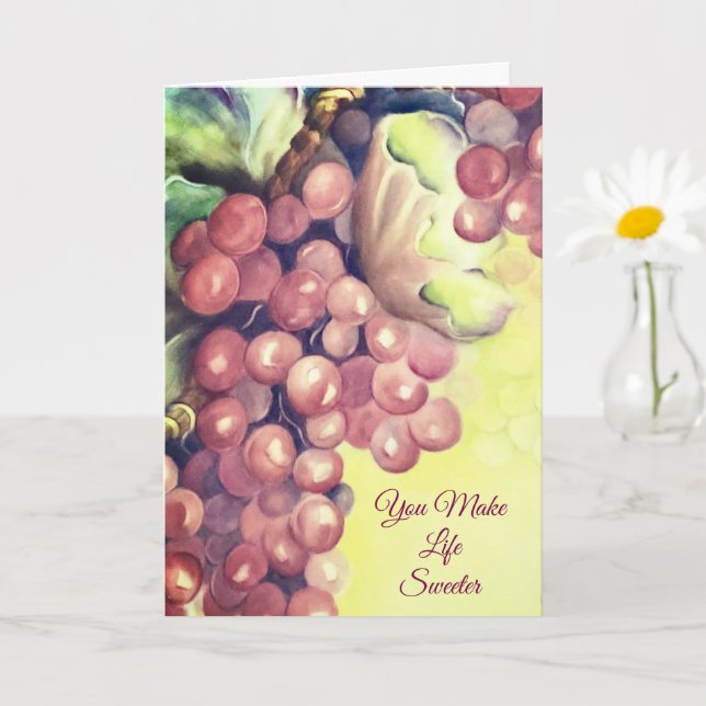 Grapevine Hospitality Appreciation  Card (Small Plant)