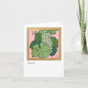 Grapevine, one of the seven species of Israel Card