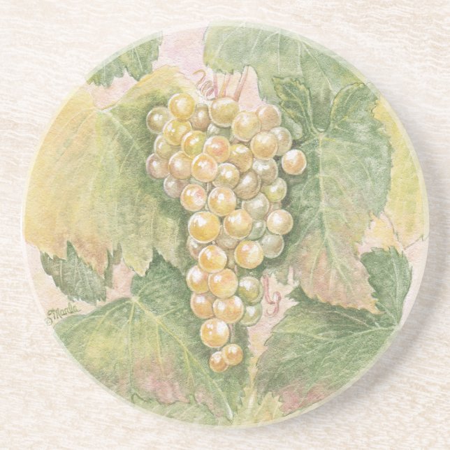 Grapevine Sandstone coaster (Front)