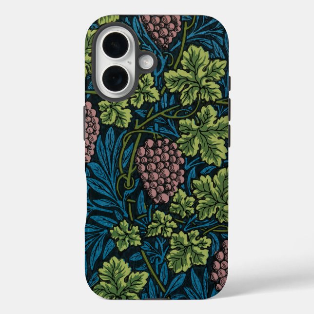  Grapevines with clusters of pink grapes  Case-Mate iPhone Case (Back)