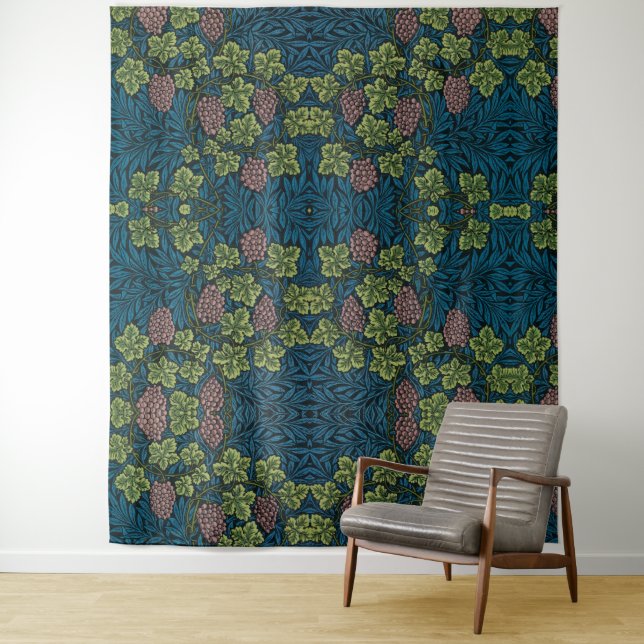  Grapevines with clusters of pink grapes  Tapestry (In Situ)