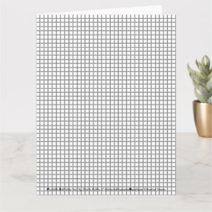 Graph Line Grid For Math / Drawing Paper Printable Card